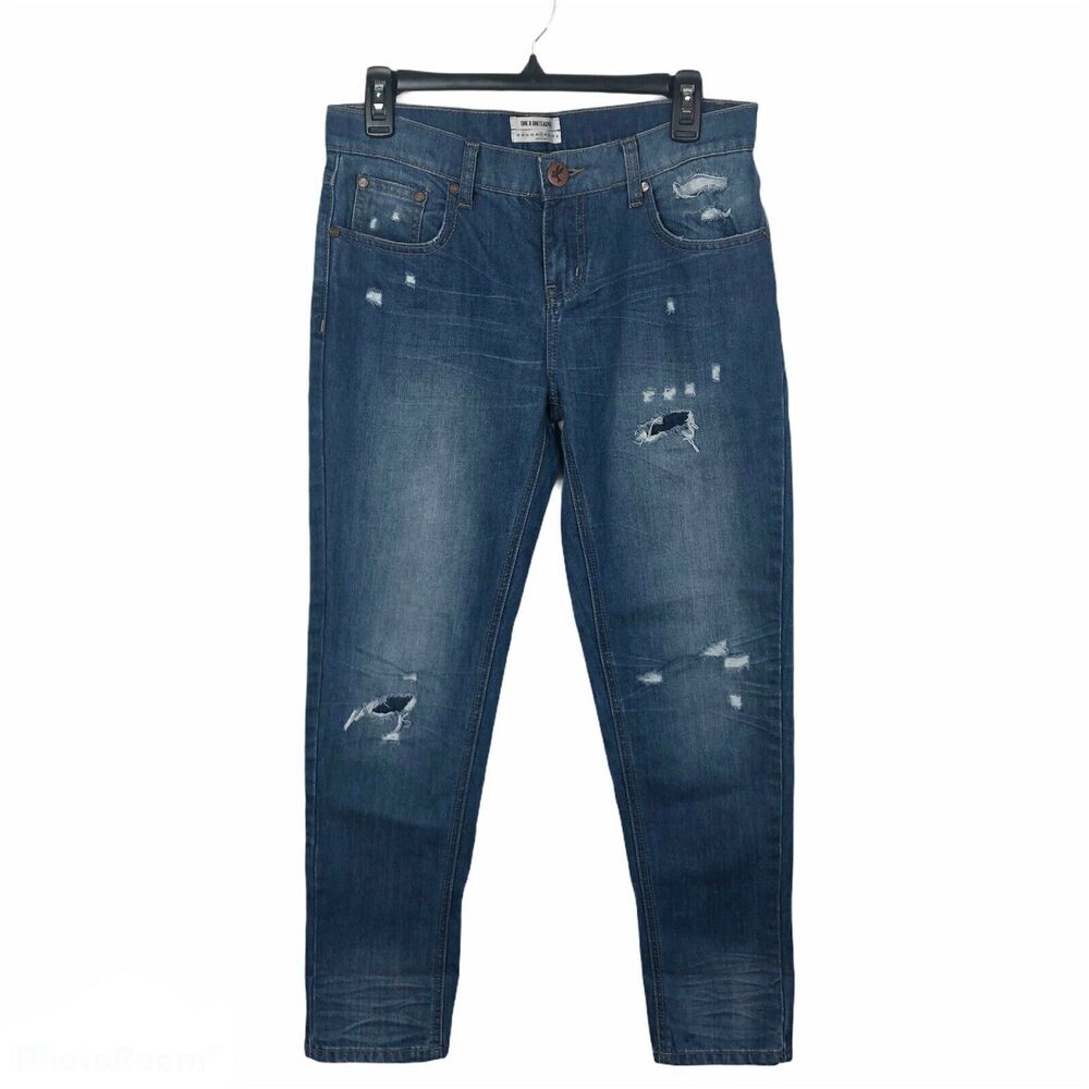 One Teaspoon Distressed Awesome Baggies Jeans
